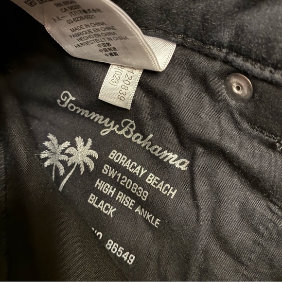 Tommy Bahama Women's Classic Black Straight Leg Jeans boracay beach high rise 2 - Picture 7 of 9